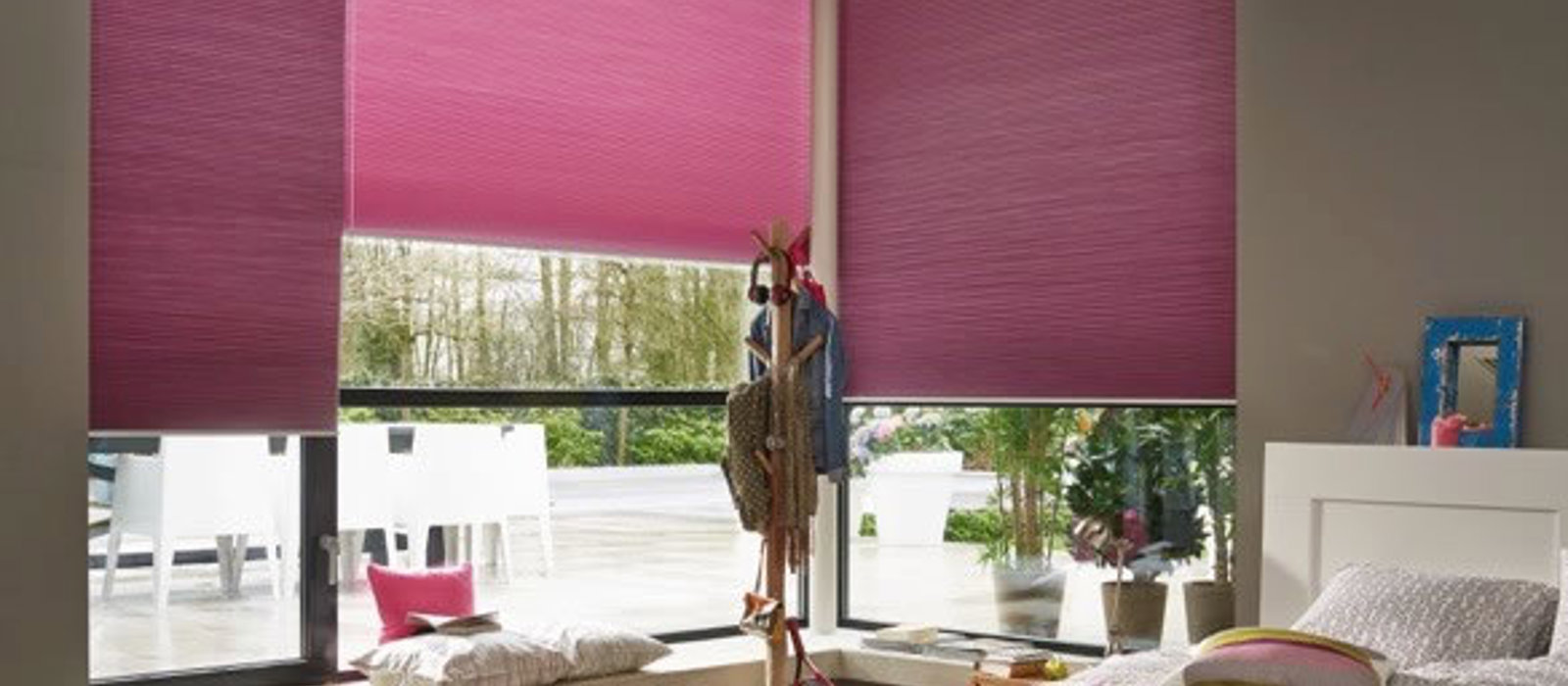 Children's bedroom with Duette energy saving blinds for heat reduction